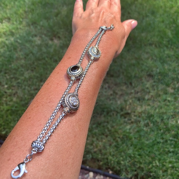 New Designer Style CZ and Crystal Bracelet - Picture 10 of 10